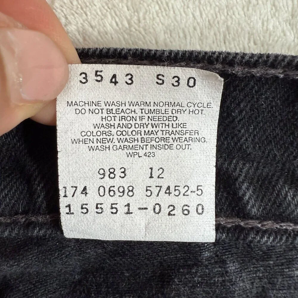Vintage Levi's Size 10 Regular 550‎ Relaxed Fit 100% Cotton Authentic Red Tab